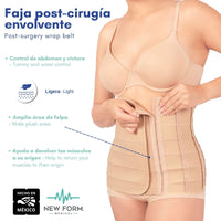 NEW FORM MEDICAL – Faja Post Cirugía Envolvente Unitalla. Modelo 815 - Fajasymas