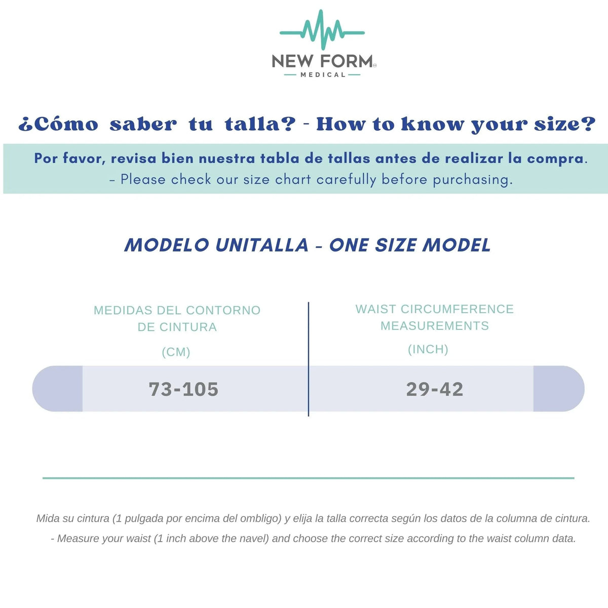 NEW FORM MEDICAL – Faja Post Cirugía Envolvente Unitalla. Modelo 815 - Fajasymas