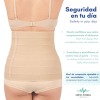 NEW FORM MEDICAL – Faja Post Cirugía Envolvente Unitalla. Modelo 815 - Fajasymas