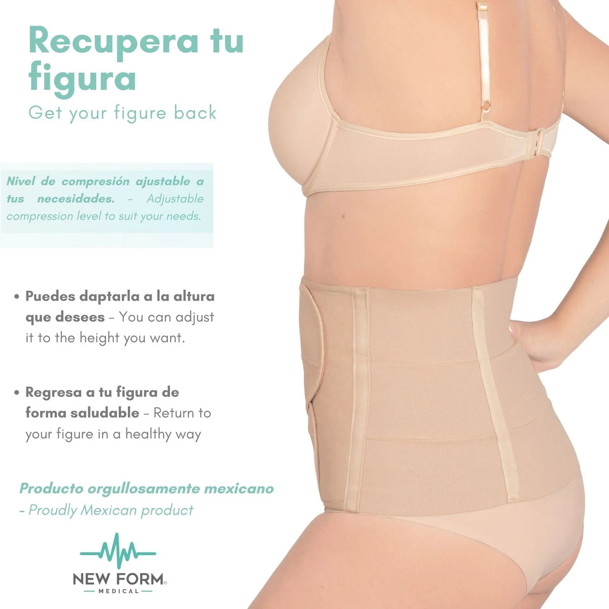 New Form Medical – Faja Postparto Doble Ajuste Corta - Fajasymas