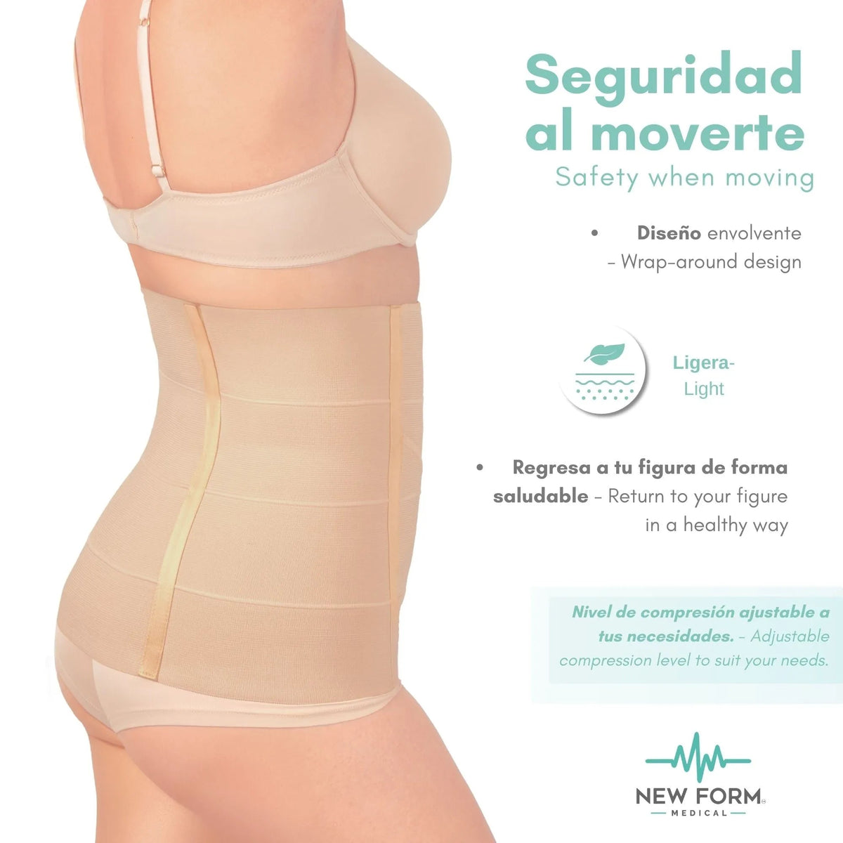 New Form Medical – Faja Postparto Doble Aleta Control de Abdomen - Fajasymas