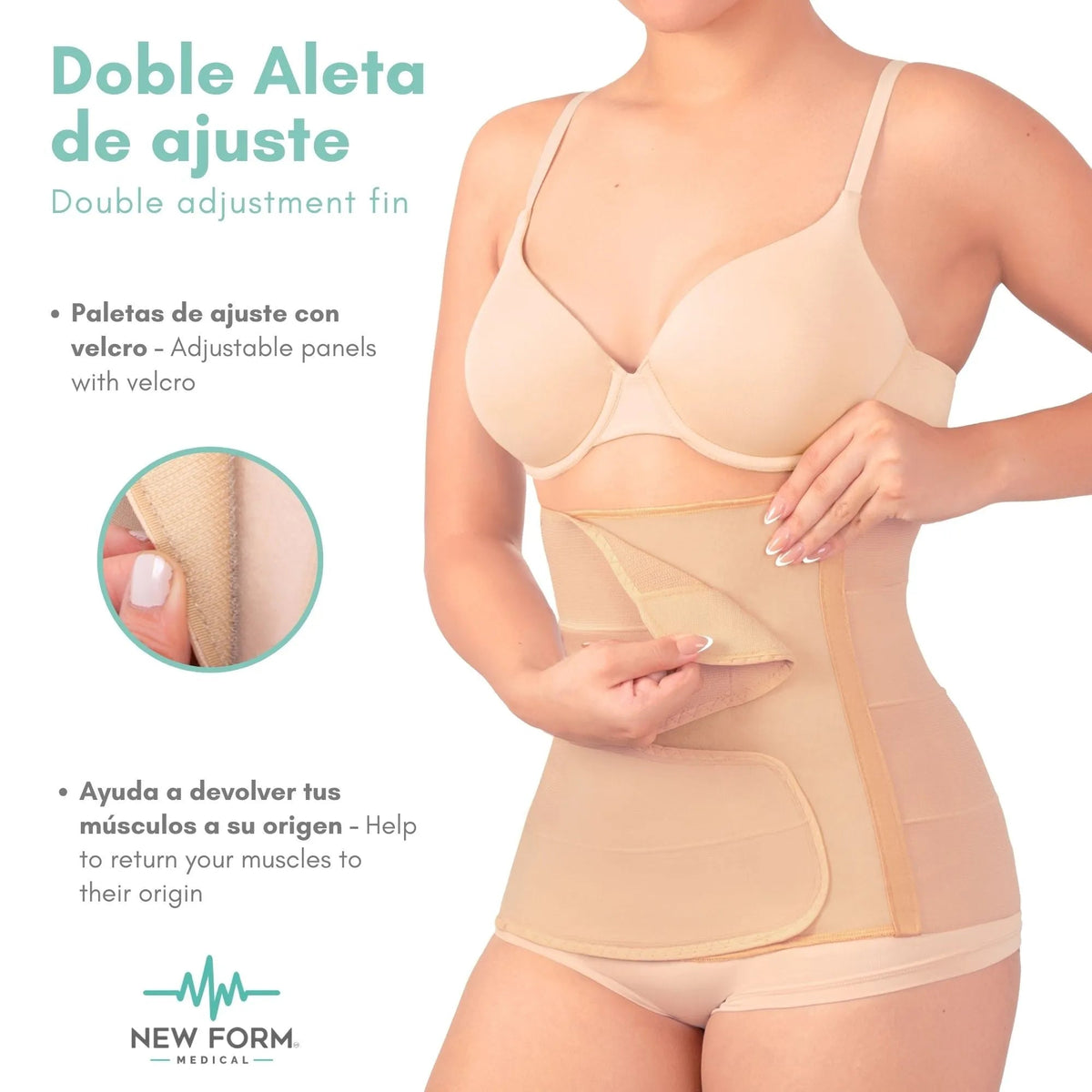 New Form Medical – Faja Postparto Doble Aleta Control de Abdomen - Fajasymas