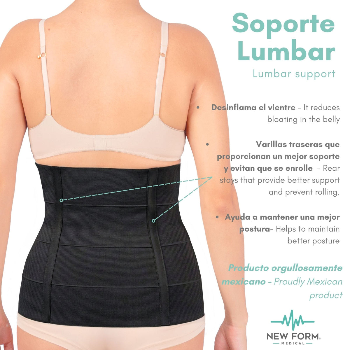 NEW FORM MEDICAL – Faja Postparto Doble Aleta Control de Abdomen. Modelo 1823 - Fajasymas
