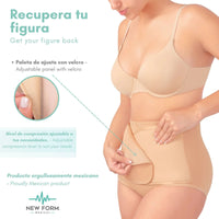 New Form Medical – Panty Postparto Corta Ajustable - Fajasymas