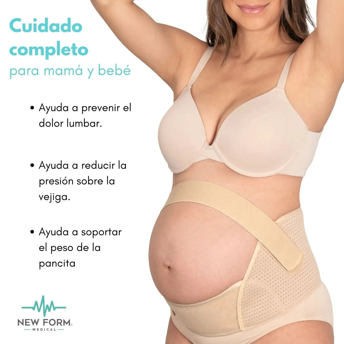 NEW FORM MEDICAL - Soporte Lumbar Maternal. Modelo 1802 - Fajasymas