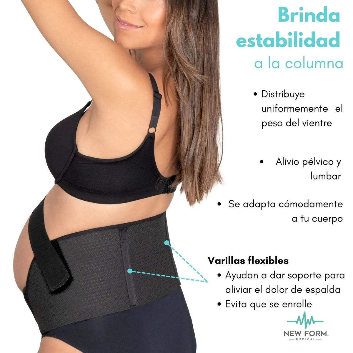NEW FORM MEDICAL - Soporte Lumbar Maternal. Modelo 1802 - Fajasymas