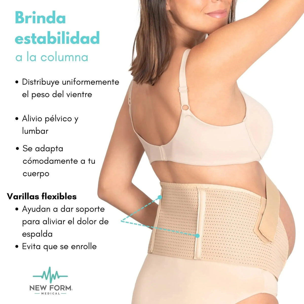NEW FORM MEDICAL - Soporte Lumbar Maternal. Modelo 1802 - Fajasymas