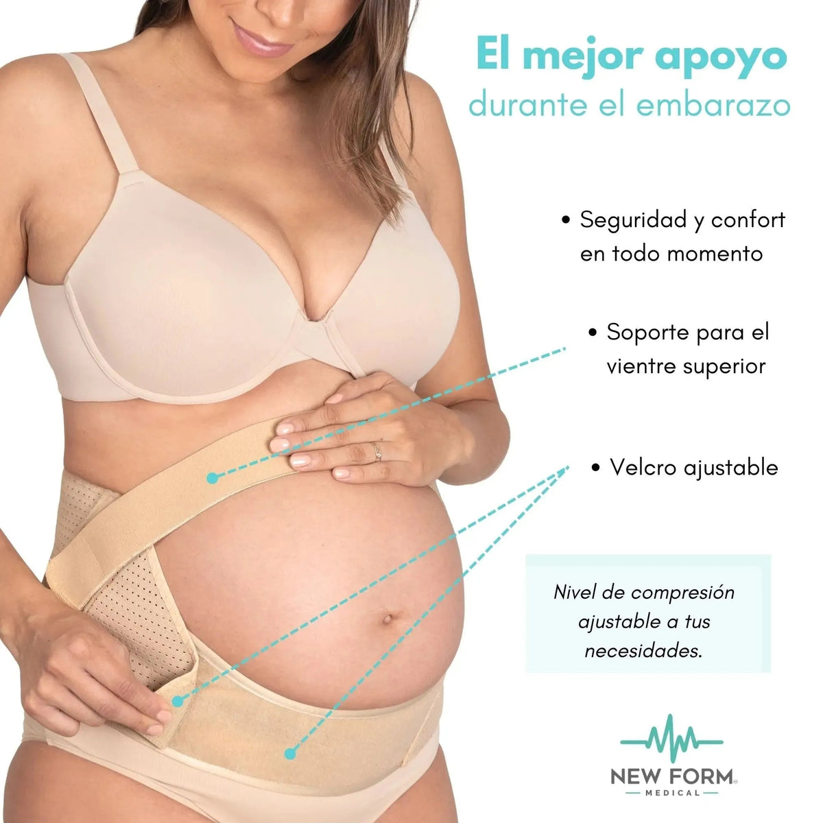 NEW FORM MEDICAL - Soporte Lumbar Maternal. Modelo 1802 - Fajasymas