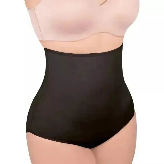 New Form Panty Faja Modeladora De Cintura Alta Con Tela Stretch Negro - Fajasymas
