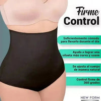 NEW FORM - Panty Faja Modeladora De Cintura Alta Con Tela Stretch Negro. Modelo 1201 - Fajasymas