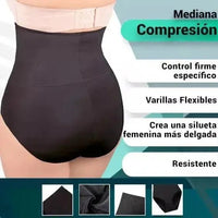 NEW FORM - Panty Faja Modeladora De Cintura Alta Con Tela Stretch Negro. Modelo 1201 - Fajasymas