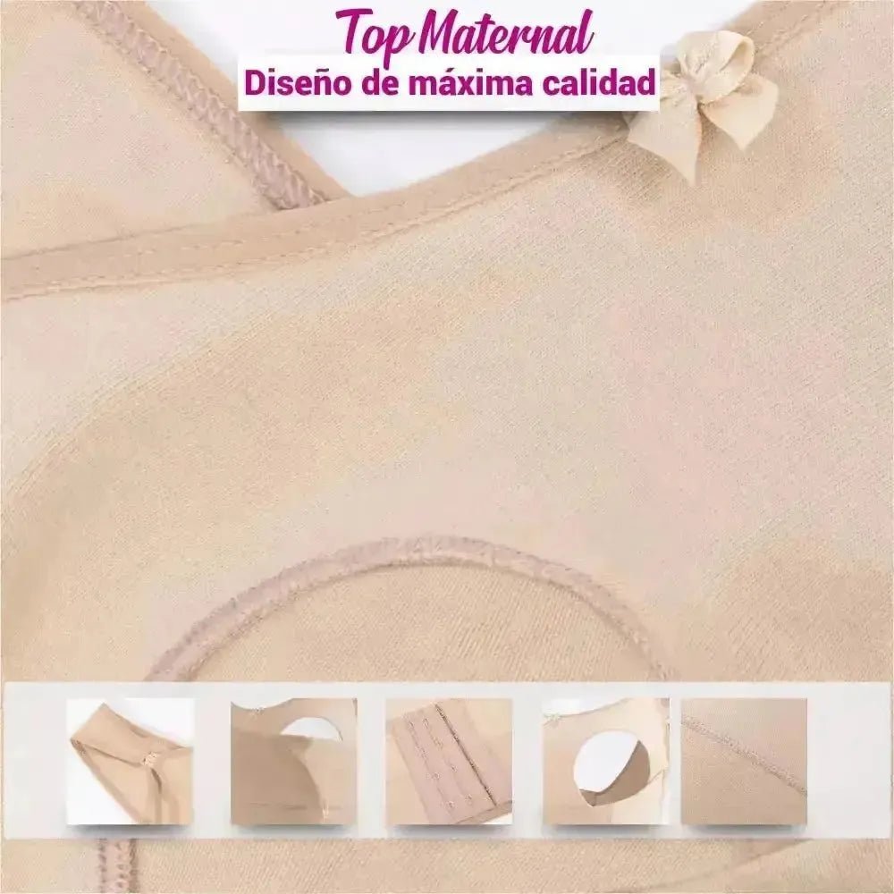 New Form Top Maternal De Algodón Suave Con Broches Para La Lactancia - Fajasymas