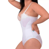 New Look Body Francés Con Tela Suave Y Refuerzos Comprimen Abdomen Y Cintura - Fajasymas