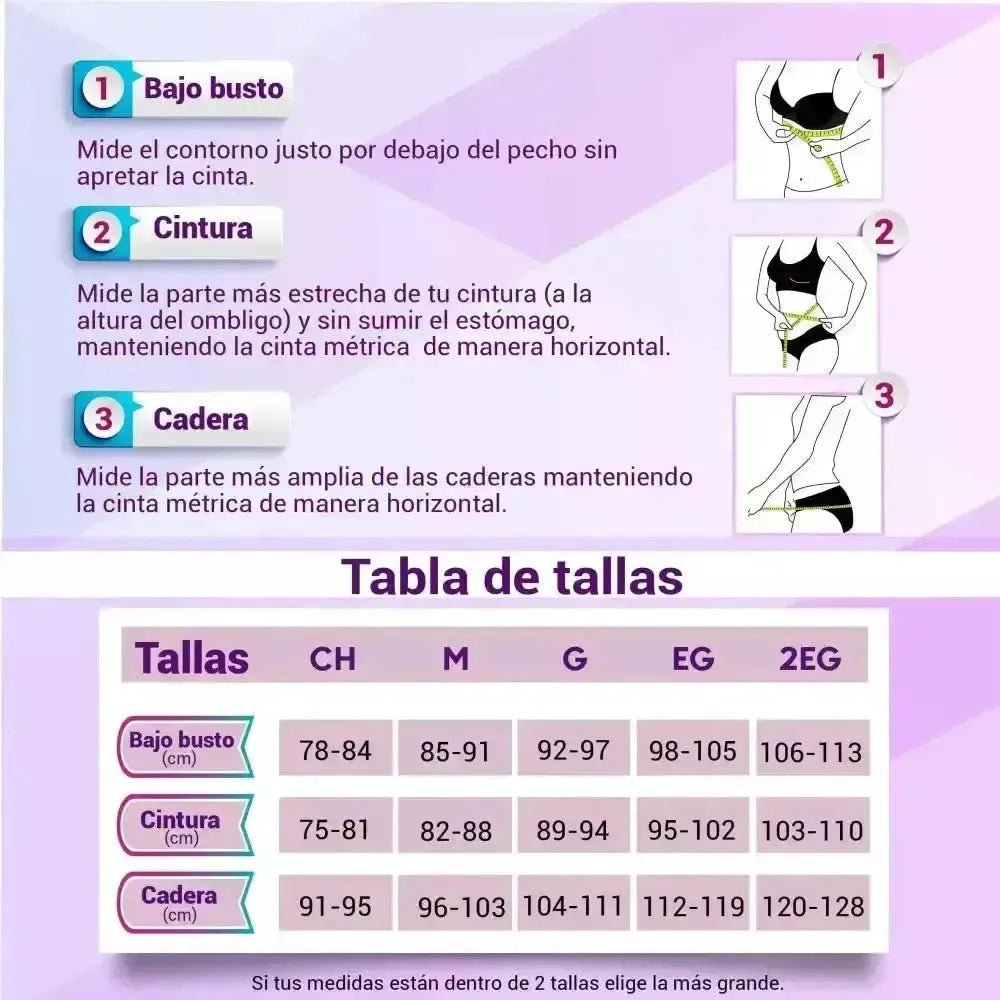 NEWLOOK - Body Cinturilla Ultra Control Con Tela Suave De Alta Compresión. Modelo 962 - Fajasymas