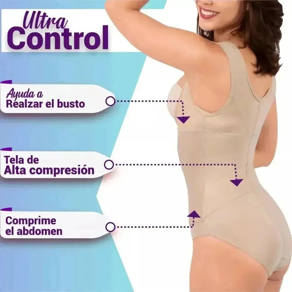 NEWLOOK - Body Cinturilla Ultra Control Con Tela Suave De Alta Compresión. Modelo 962 - Fajasymas