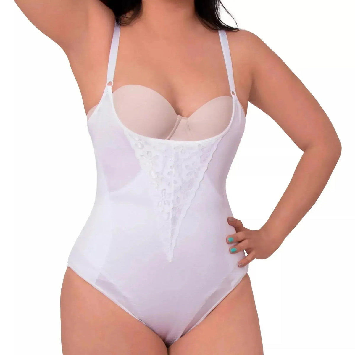 NEWLOOK - Body Francés Con Tela Suave Y Refuerzos Comprimen Abdomen Y Cintura. Modelo 538 - Fajasymas