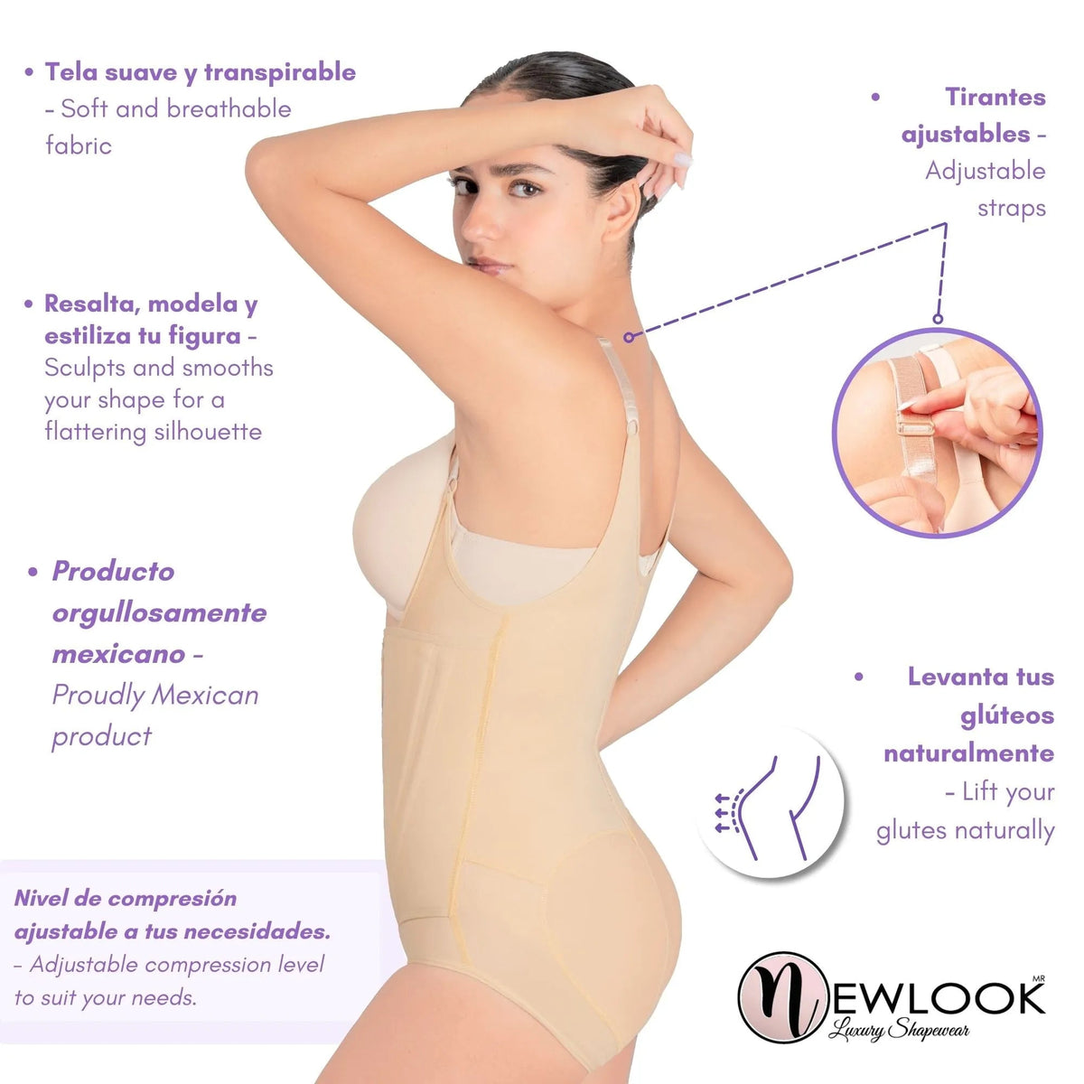 NEWLOOK – Body Ultra Modelador. Modelo 963 - Fajasymas
