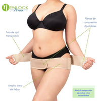 NEWLOOK - Cinturón Sacroilíaco y Apoyo de Cadera | Alivio de Dolor Pélvico, Ciática y Cadera. Modelo 807 - Fajasymas
