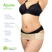 NEWLOOK - Cinturón Sacroilíaco y Apoyo de Cadera | Alivio de Dolor Pélvico, Ciática y Cadera. Modelo 807 - Fajasymas