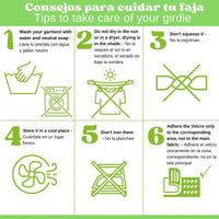 NEWLOOK MEDICAL Soporte Sacro Lumbar Alto - Alta Compresión – Ajustable - 4 Varillas flexibles - Fajasymas