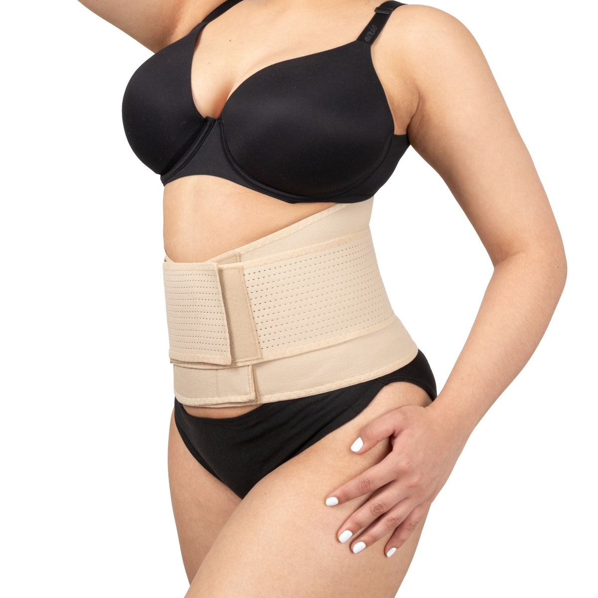 NEWLOOK MEDICAL Soporte Sacro Lumbar Alto - Alta Compresión – Ajustable - 4 Varillas flexibles - Fajasymas
