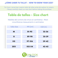NEWLOOK MEDICAL Soporte Sacro Lumbar Alto - Alta Compresión – Ajustable - 4 Varillas flexibles - Fajasymas