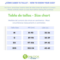 NEWLOOK MEDICAL Soporte Sacro Lumbar Alto - Alta Compresión – Ajustable - 4 Varillas flexibles - Fajasymas
