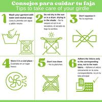 NEWLOOK MEDICAL Soporte Sacro Lumbar Alto - Alta Compresión – Ajustable - 4 Varillas flexibles - Fajasymas