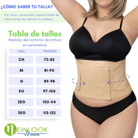 NEWLOOK MEDICAL Soporte Sacro Lumbar con Doble Ajuste - Alta Compresión - 7 Varillas flexibles. Modelo 855 - Fajasymas