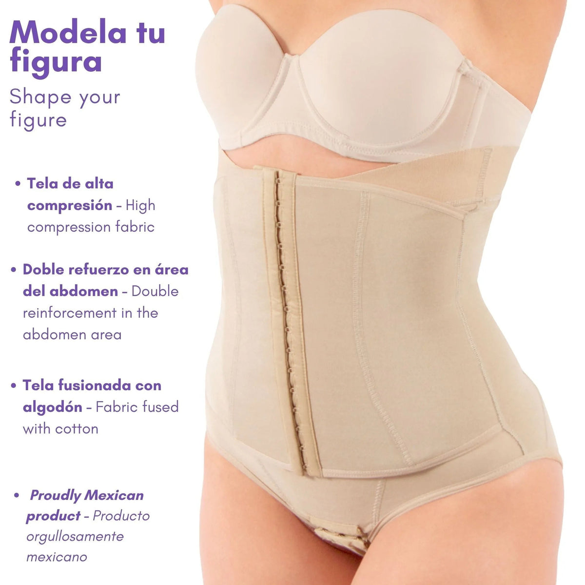 NEWLOOK - Panty Faja Cinturilla Ultra Control y Alta Compresión. Modelo 941 - Fajasymas