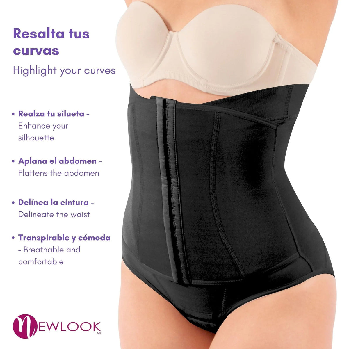 NEWLOOK - Panty Faja Cinturilla Ultra Control y Alta Compresión. Modelo 941 - Fajasymas
