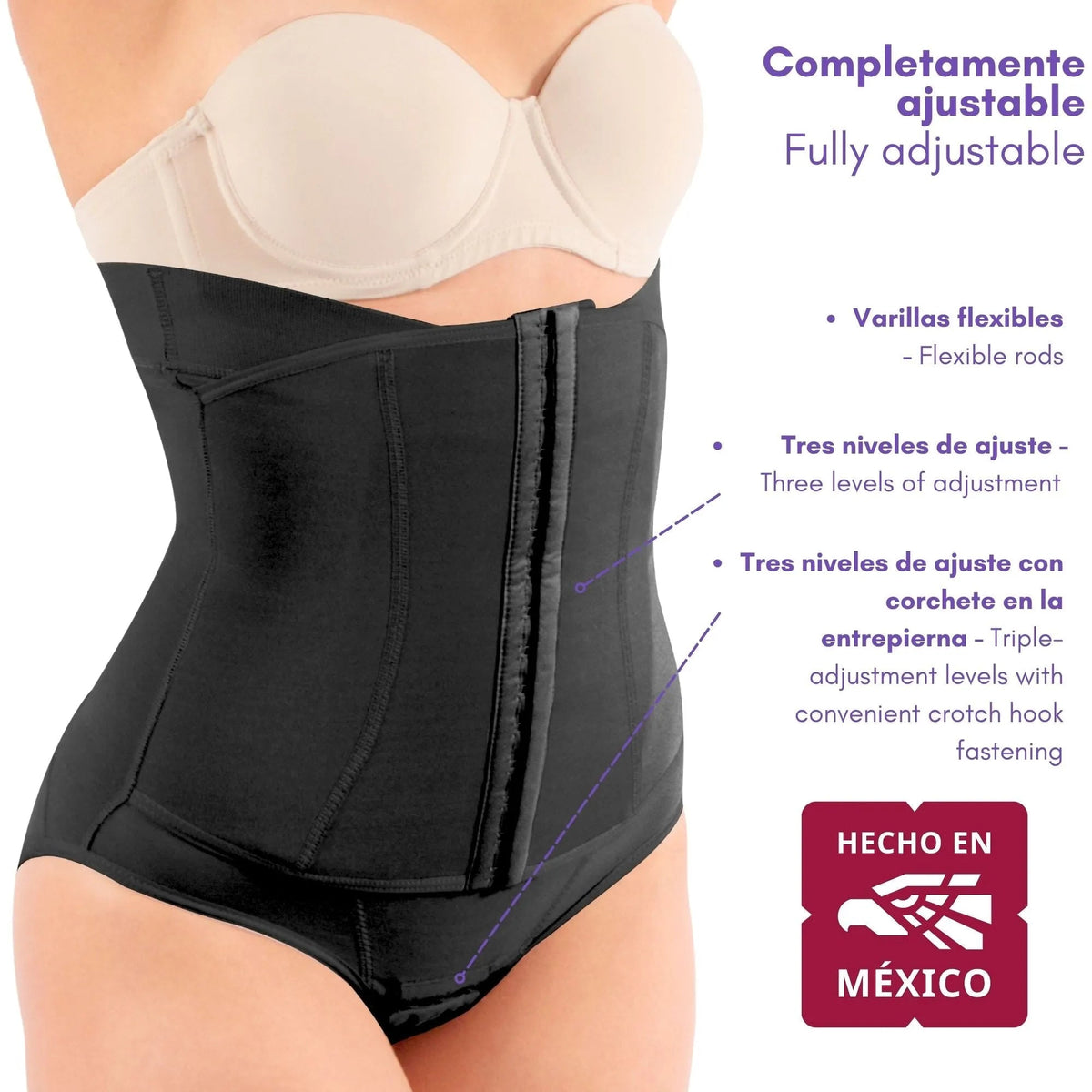 NEWLOOK - Panty Faja Cinturilla Ultra Control y Alta Compresión. Modelo 941 - Fajasymas