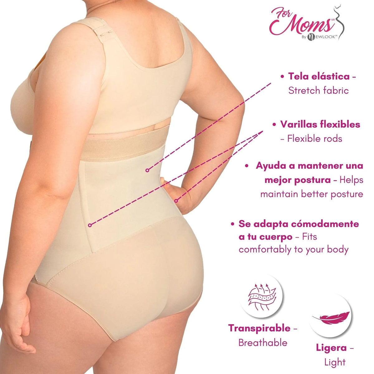 Panty Faja Postparto Post Cesarea For Moms. Modelo 573 - Fajasymas