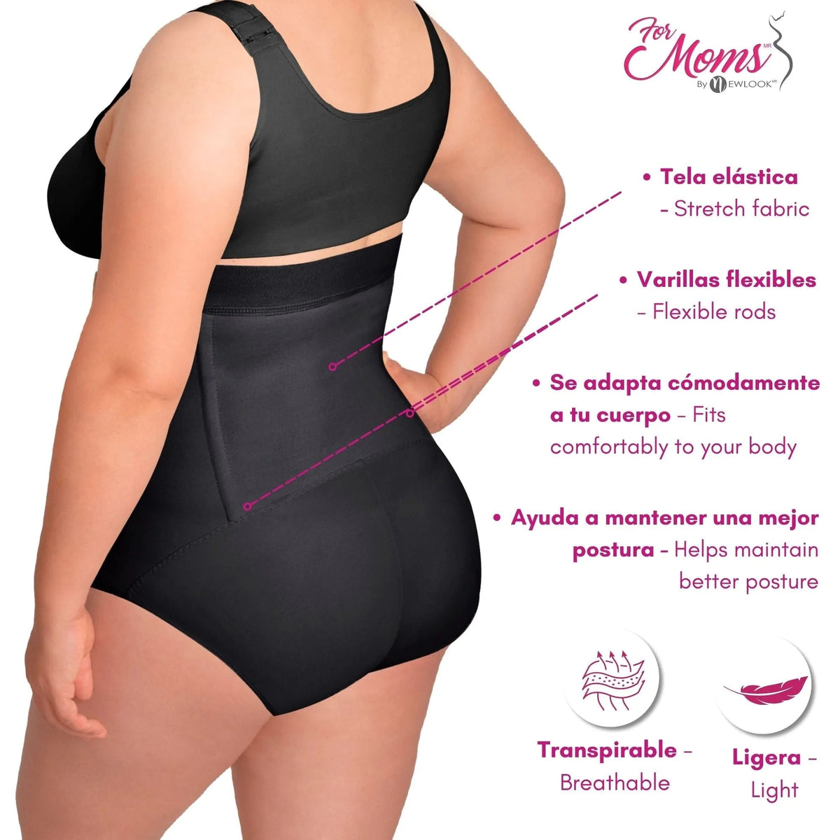 Panty Faja Postparto Post Cesarea For Moms. Modelo 573 - Fajasymas