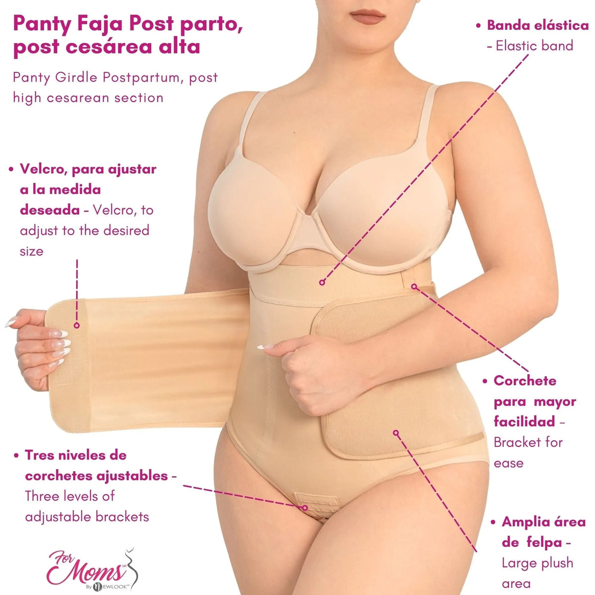 Panty Faja Postparto Post Cesarea For Moms. Modelo 573 - Fajasymas